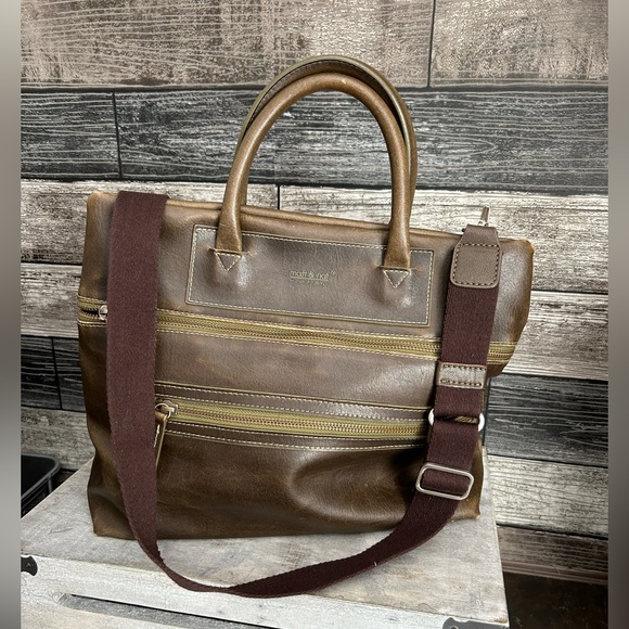 MATT & NAT Olive Green Crossbody Handbag - Picture 1 of 8